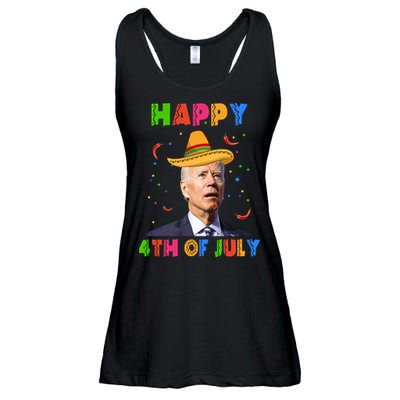 Happy 4th Of July Cinco De Mayo Funny Joe Biden Ladies Essential Flowy Tank