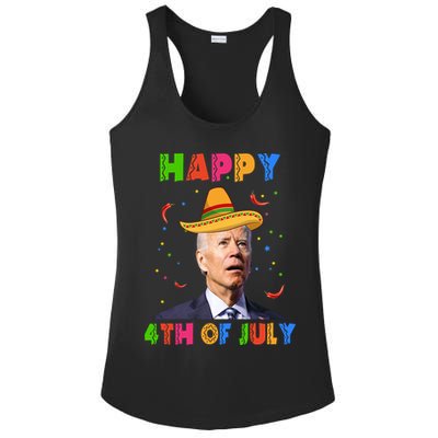 Happy 4th Of July Cinco De Mayo Funny Joe Biden Ladies PosiCharge Competitor Racerback Tank