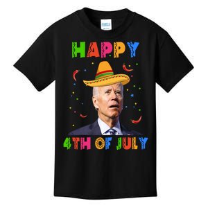 Happy 4th Of July Cinco De Mayo Funny Joe Biden Kids T-Shirt