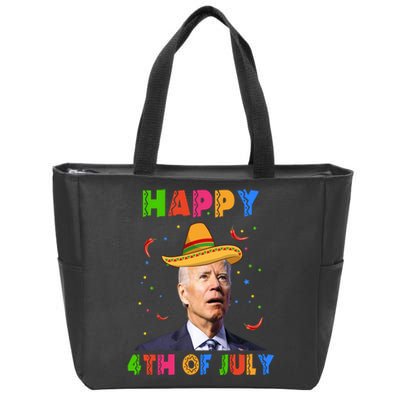 Happy 4th Of July Cinco De Mayo Funny Joe Biden Zip Tote Bag