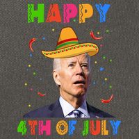 Happy 4th Of July Cinco De Mayo Funny Joe Biden Cotton Canvas Backpack