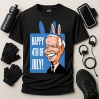 Happy 4th Of July Funny Biden Easter Bunny Parody Cooling Performance Crew T-Shirt