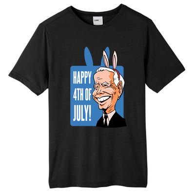 Happy 4th Of July Funny Biden Easter Bunny Parody Tall Fusion ChromaSoft Performance T-Shirt