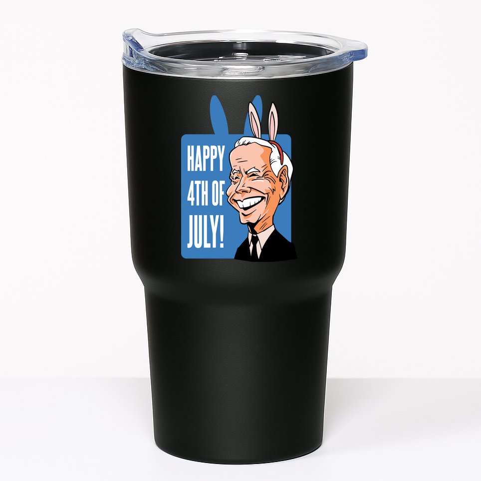 Happy 4th Of July Funny Biden Easter Bunny Parody Tumbler