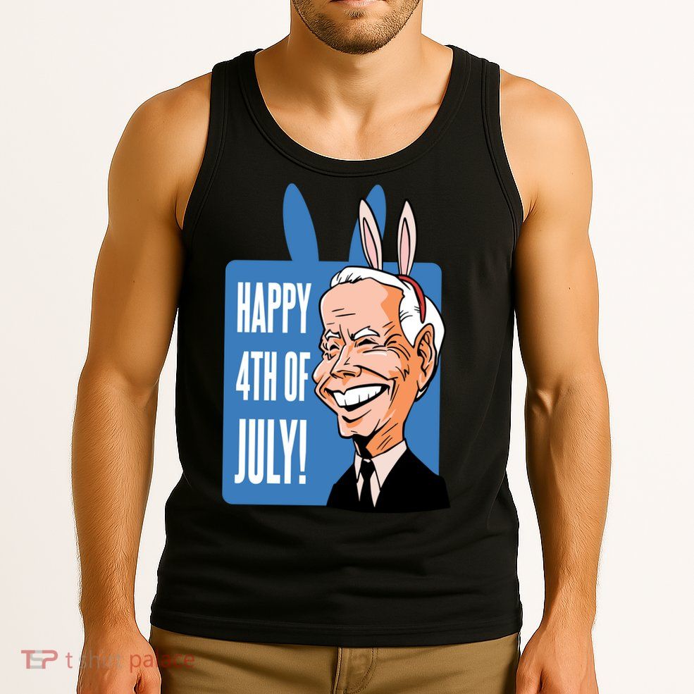 Happy 4th Of July Funny Biden Easter Bunny Parody Tank Top