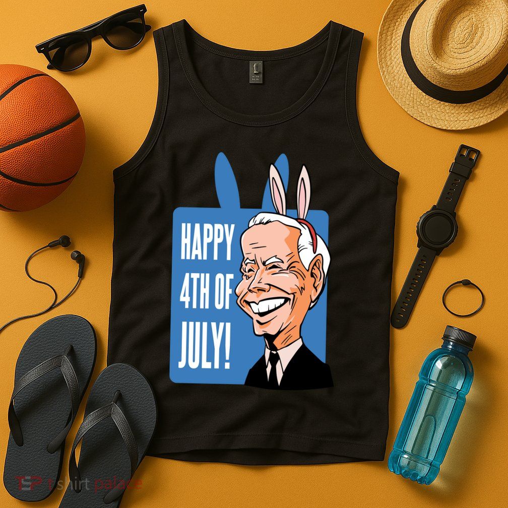 Happy 4th Of July Funny Biden Easter Bunny Parody Tank Top
