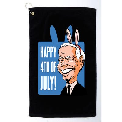 Happy 4th Of July Funny Biden Easter Bunny Parody Golf Towel