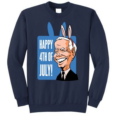 Happy 4th Of July Funny Biden Easter Bunny Parody Sweatshirt