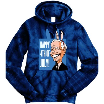 Happy 4th Of July Funny Biden Easter Bunny Parody Tie Dye Hoodie