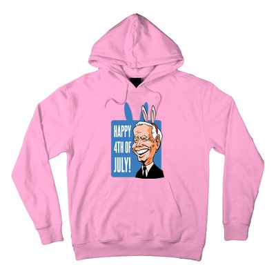 Happy 4th Of July Funny Biden Easter Bunny Parody Hoodie