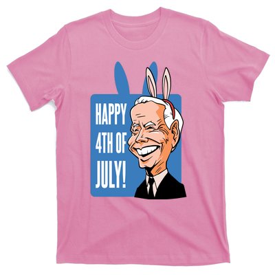 Happy 4th Of July Funny Biden Easter Bunny Parody T-Shirt