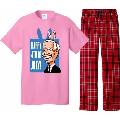 Happy 4th Of July Funny Biden Easter Bunny Parody Pajama Set