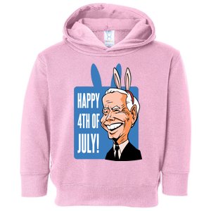 Happy 4th Of July Funny Biden Easter Bunny Parody Toddler Hoodie