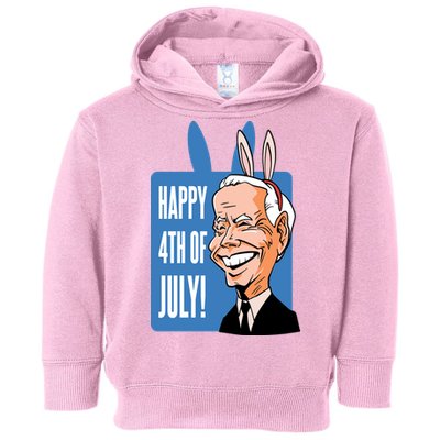 Happy 4th Of July Funny Biden Easter Bunny Parody Toddler Hoodie