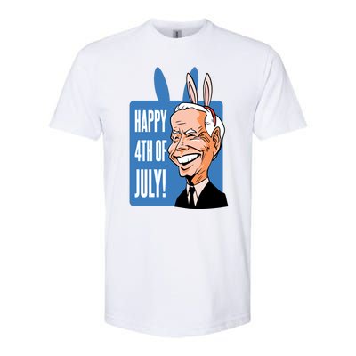 Happy 4th Of July Funny Biden Easter Bunny Parody Softstyle CVC T-Shirt