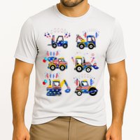 Happy 4th Of July Crane Truck Construction Cooling Performance Crew T-Shirt