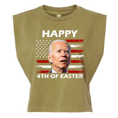 Happy 4th Of Easter Joe Biden Funny Garment-Dyed Women's Muscle Tee