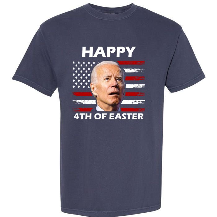 Happy 4th Of Easter Joe Biden Funny Garment-Dyed Heavyweight T-Shirt