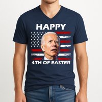 Happy 4th Of Easter Joe Biden Funny V-Neck T-Shirt