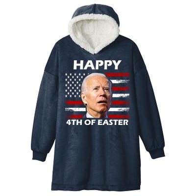 Happy 4th Of Easter Joe Biden Funny Hooded Wearable Blanket