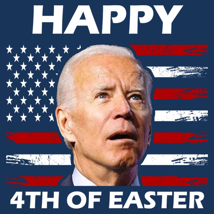 Happy 4th Of Easter Joe Biden Funny Drawstring Bag