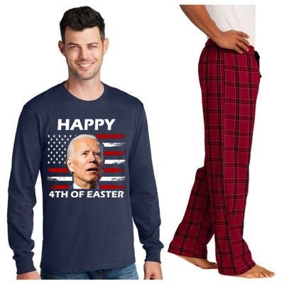 Happy 4th Of Easter Joe Biden Funny Long Sleeve Pajama Set