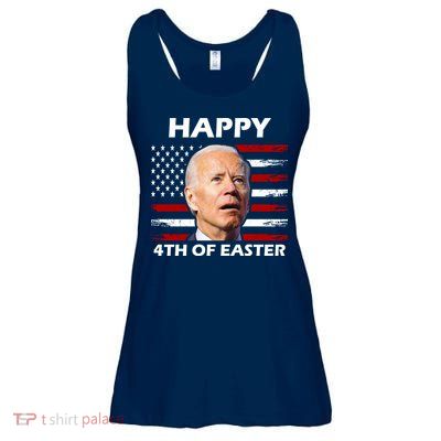 Happy 4th Of Easter Joe Biden Funny Ladies Essential Flowy Tank