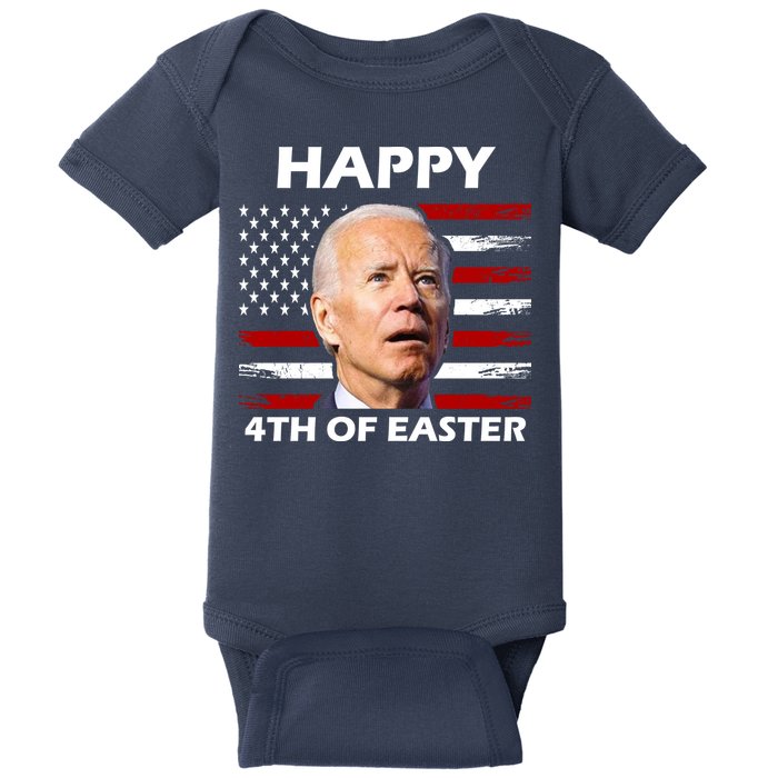 Happy 4th Of Easter Joe Biden Funny Baby Bodysuit