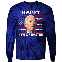 Happy 4th Of Easter Joe Biden Funny Tie-Dye Long Sleeve Shirt