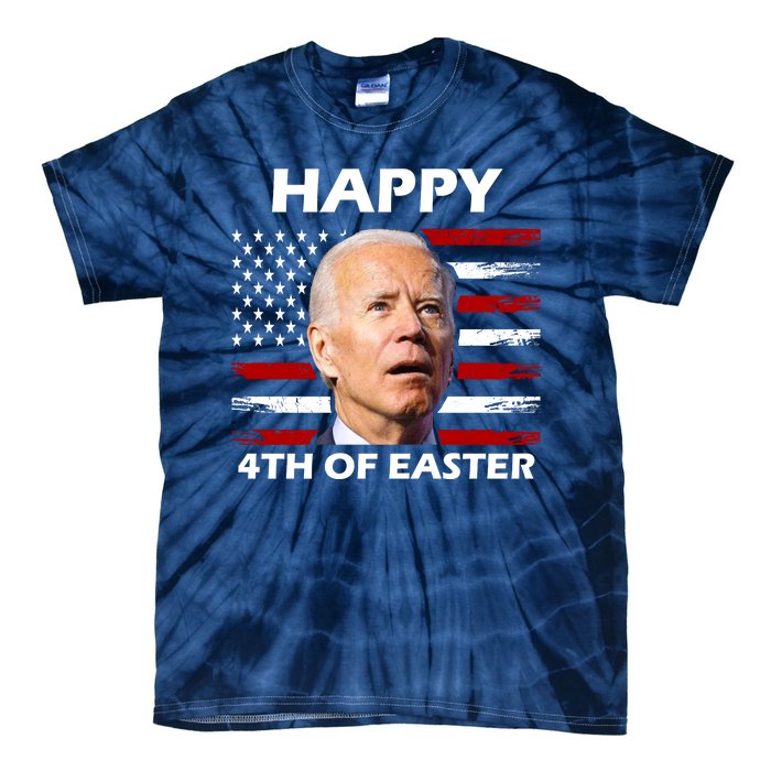 Happy 4th Of Easter Joe Biden Funny Tie-Dye T-Shirt