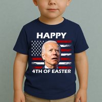 Happy 4th Of Easter Joe Biden Funny Toddler T-Shirt