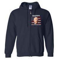 Happy 4th Of Easter Joe Biden Funny Full Zip Hoodie