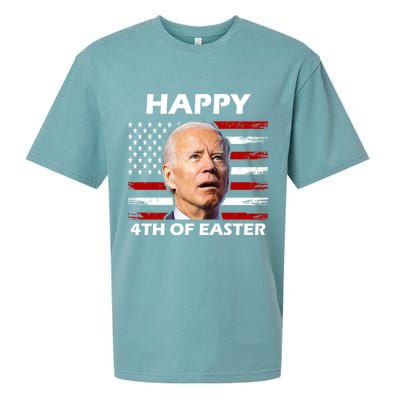 Happy 4th Of Easter Joe Biden Funny Sueded Cloud Jersey T-Shirt