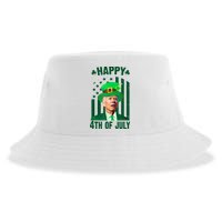 Happy 4th Of July Funny Biden St Patrick's Day Holiday Sustainable Bucket Hat