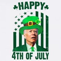 Happy 4th Of July Funny Biden St Patrick's Day Holiday Sustainable Bucket Hat
