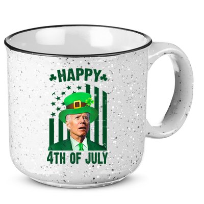 Happy 4th Of July Funny Biden St Patrick's Day Holiday 15oz Campfire Ceramic Mug