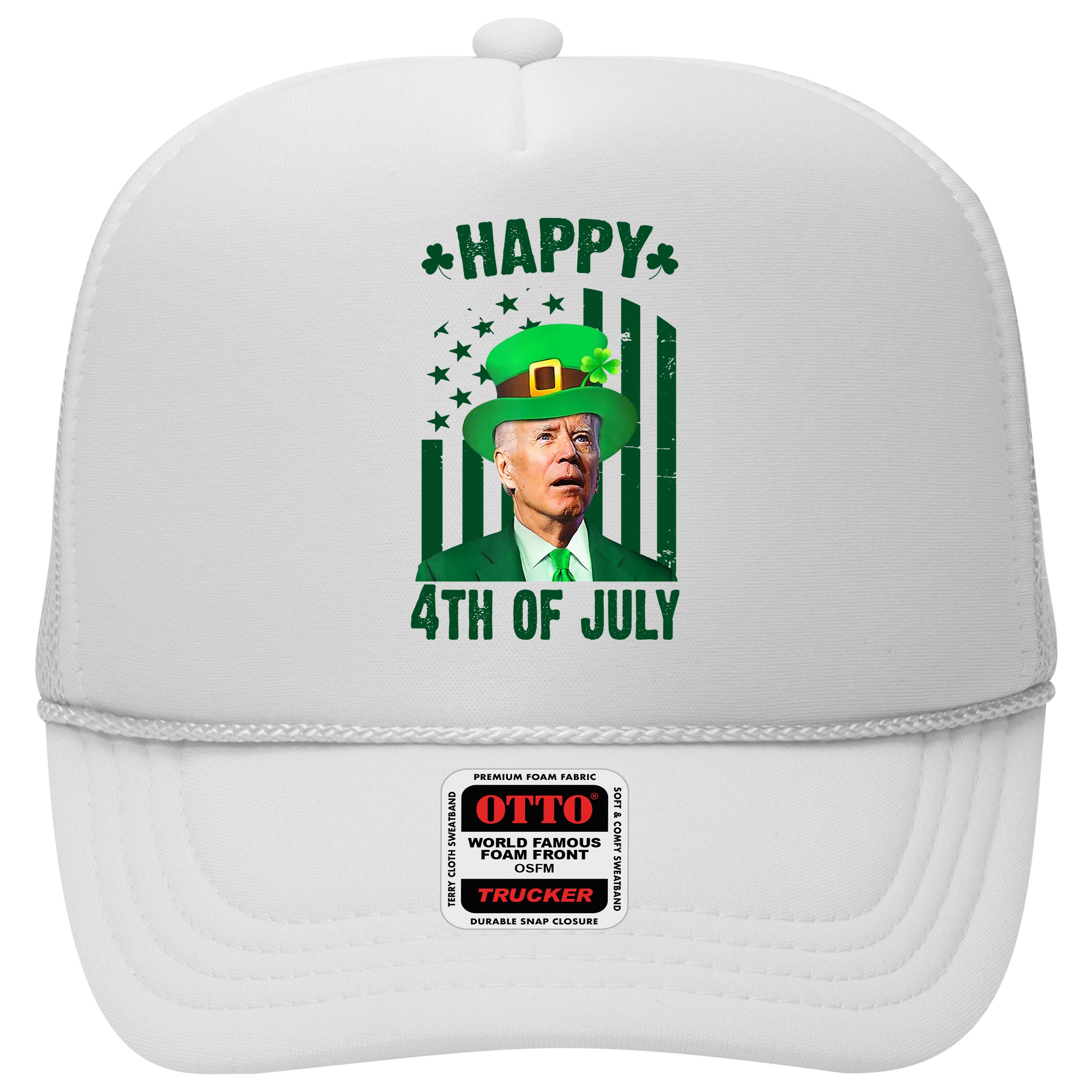 Happy 4th Of July Funny Biden St Patrick's Day Holiday Hat