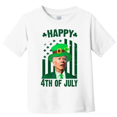 Happy 4th Of July Funny Biden St Patrick's Day Holiday Toddler T-Shirt