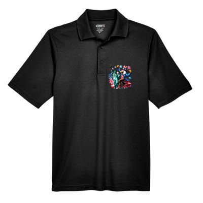 Happy 4th Of July Party Men's Origin Performance Pique Polo