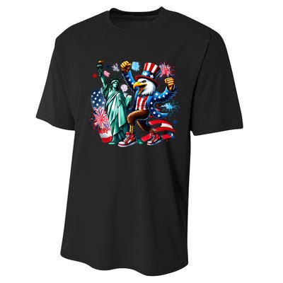 Happy 4th Of July Party Performance Sprint T-Shirt