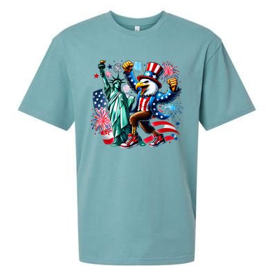 Happy 4th Of July Party Sueded Cloud Jersey T-Shirt