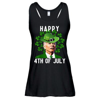 Happy 4th Of July Joe Biden St Patrick's Day Ladies Essential Flowy Tank