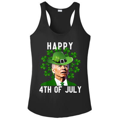 Happy 4th Of July Joe Biden St Patrick's Day Ladies PosiCharge Competitor Racerback Tank