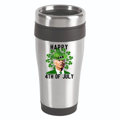 Happy 4th Of July Joe Biden St Patrick's Day 16oz Travel Tumbler