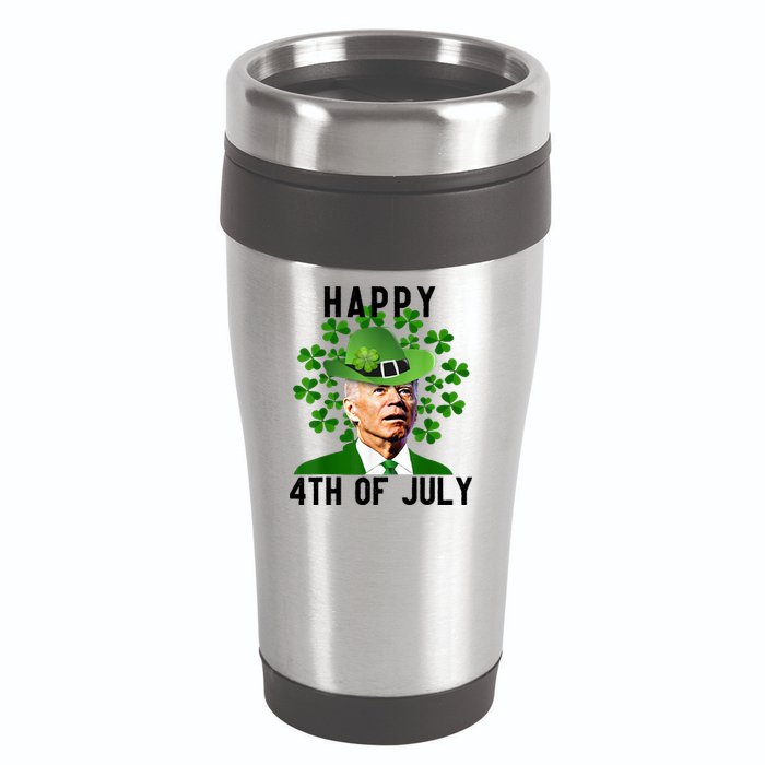 Happy 4th Of July Joe Biden St Patrick's Day 16oz Travel Tumbler