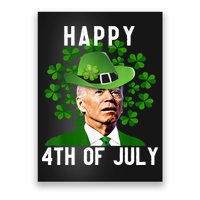 Happy 4th Of July Joe Biden St Patrick's Day Poster