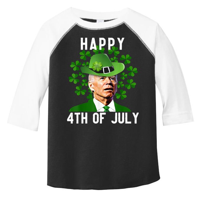Happy 4th Of July Joe Biden St Patrick's Day Toddler Fine Jersey T-Shirt