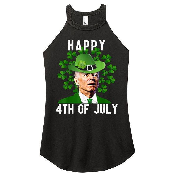 Happy 4th Of July Joe Biden St Patrick's Day Women's Perfect Tri Rocker Tank