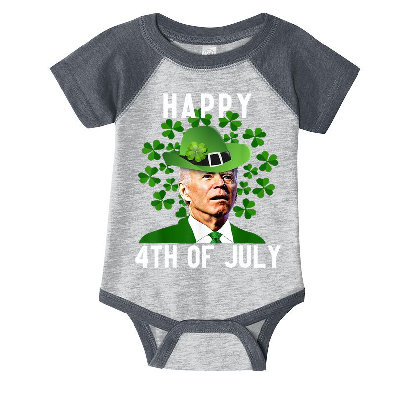 Happy 4th Of July Joe Biden St Patrick's Day Infant Baby Jersey Bodysuit