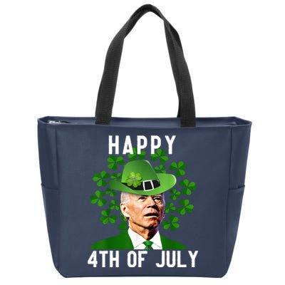 Happy 4th Of July Joe Biden St Patrick's Day Zip Tote Bag